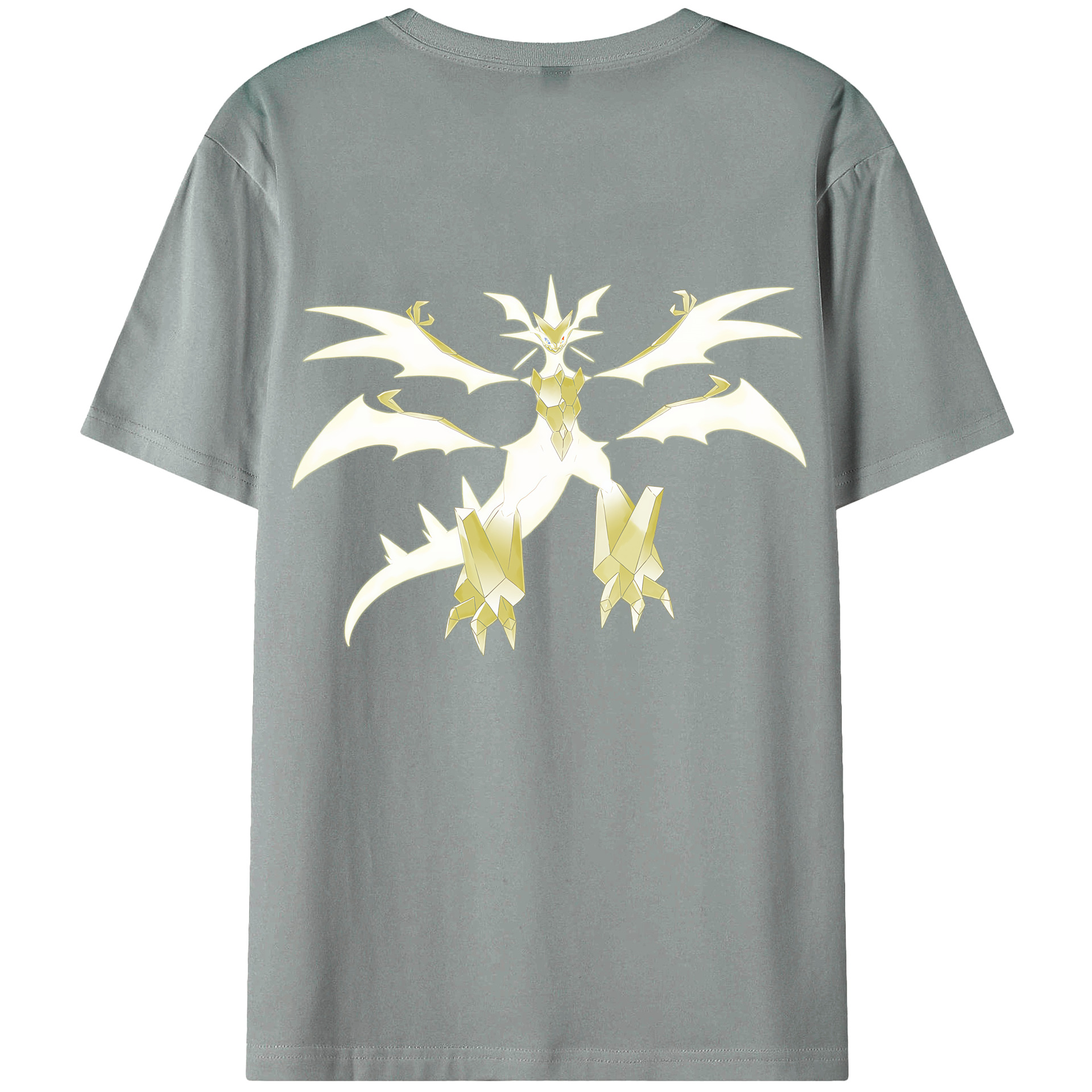 （画像用） ポケットモンスター Pokémon 綿100％ メンズ半袖Tシャツ（バックプリント） 通気性